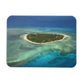 Tavarua Island and coral reef, Mamanuca Islands Magnet (Horizontal)