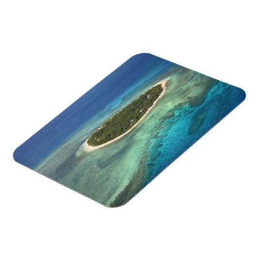 Tavarua Island and coral reef, Mamanuca Islands Magnet (Linke Seite)
