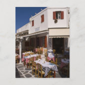 Taverna Nikos, Mykonos, Cyclades-Inseln, Griechenl Postkarte (Vorderseite)