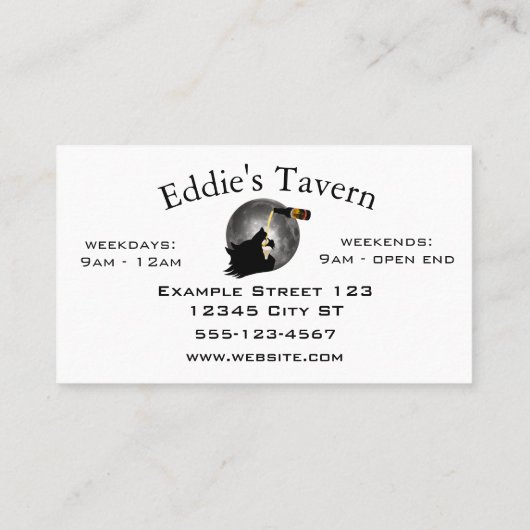 Taverne, Bar, Pub Visitenkarte (Rückseite)