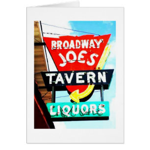 Taverne-Leuchtreklame Broadways Joes, Fort Wayne,