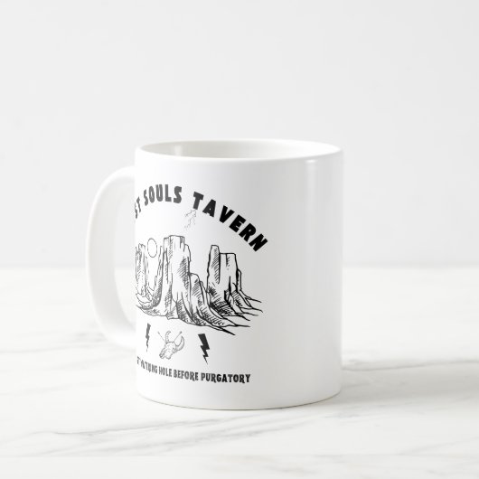 Taverne "Lost Souls" Kaffeetasse (Vorderseite Links)