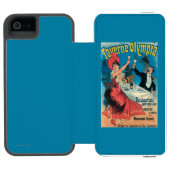 Taverne Olympia-förderndes Plakat Incipio iPhone Geldbeutel-Hülle (Folio Geöffnet)