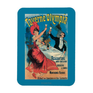 Taverne Olympia Werbeplakat Magnet