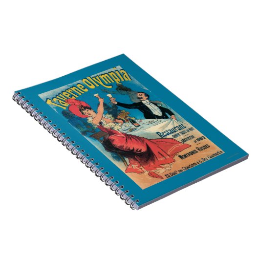 Taverne Olympia Werbeplakat Notizblock (Rechte Seite)