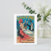 Taverne Olympia Werbeplakat Postkarte (Stehend Vorderseite)
