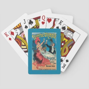 Taverne Olympia Werbeplakat Spielkarten