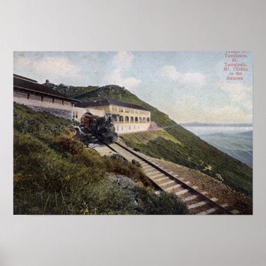 Taverne Tamalpais Aussicht auf Diablo Poster (Vorne)