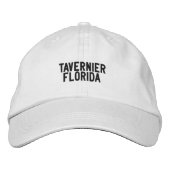 Tavernier Florida Hat Bestickte Baseballkappe (Vorderseite)
