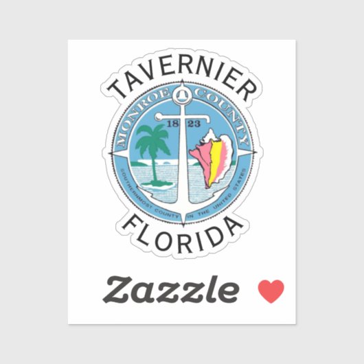 Tavernier - Florida Keys Aufkleber (Blatt)