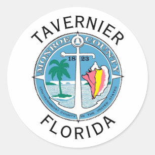 Tavernier - Florida Keys Runder Aufkleber