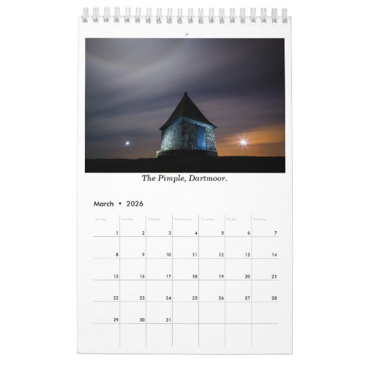 Tavistock 2019 A3, Kalender durch Maggie McCall (Mär 2026)