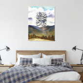 Tawakkul Islamic Art Print Leinwanddruck (Insitu (Schlafzimmer))