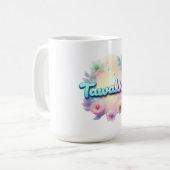 Tawakkul Pastel Kawaii Sticker - Islamischer Mot Kaffeetasse (Vorderseite Links)