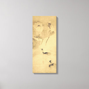 Tawaraya Sōtatsu Wasservögel in Lotus-Teich Leinwanddruck