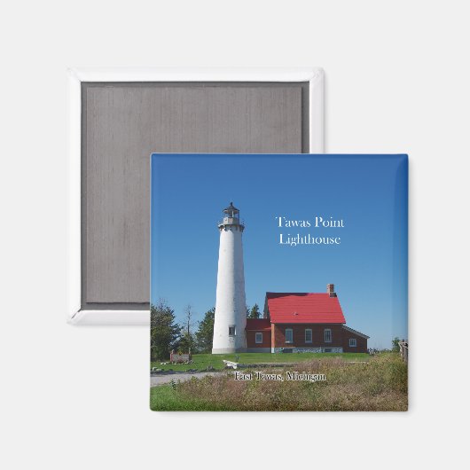 Tawas Point Lighthouse-Magnet Magnet (Vorderseite/Rückseite)