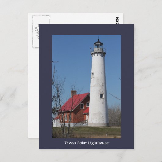 Tawas Point Lighthouse Postkarte (Vorne/Hinten)