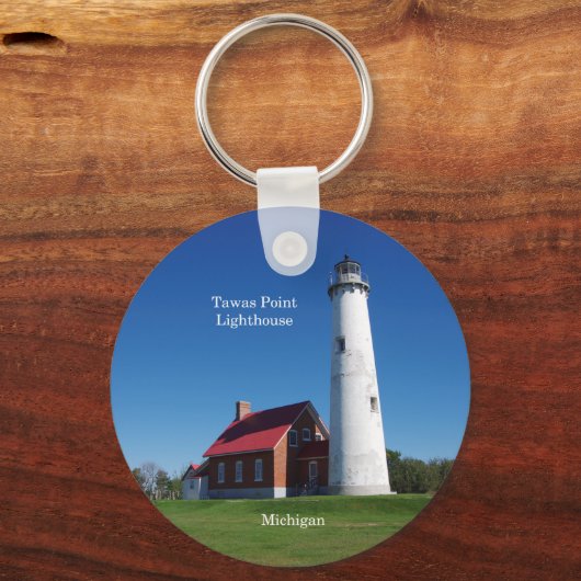 Tawas Point Lighthouse Schlüsselkette Schlüsselanhänger (Vorderseite)