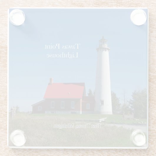 Tawas Point Lighthouse Untersetzer (Rückseite)
