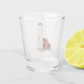 Tawas Punkt-Leuchtturm-Schnapsglas Schnapsglas (Rückseite)