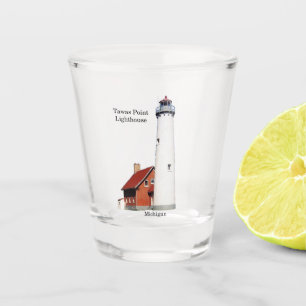 Tawas Punkt-Leuchtturm-Schnapsglas Schnapsglas