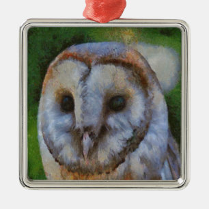 Tawnschale in Pointillismus Art Silbernes Ornament