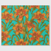 Tawny Dailily Blume Geschenkpapier (Flach)