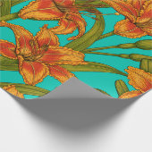 Tawny Dailily Blume Geschenkpapier (Ecke)