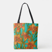 Tawny Dailily Blume Tasche (Rückseite)