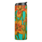 Tawny Dailily Blume Thermosbecher (Nach links gedreht)