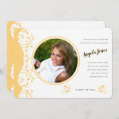 Tawny Foto Abschluss Ankündigung/Einladung Einladung (Vorne/Hinten)