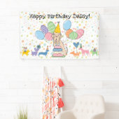Tawny Neapolitan Mastiff Dog Birthday Banner (Insitu)