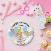 Tawny Neapolitan Mastiff Dog Birthday Party Pappteller (Party)