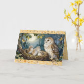 Tawny Nest Karte (Gelbe Blume)