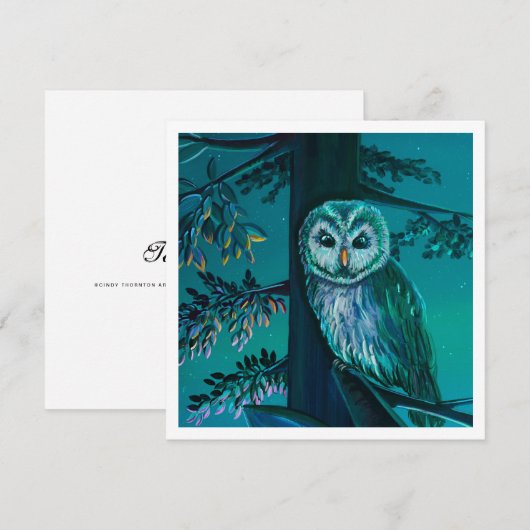 Tawny Owl - Mini Print (Vorne/Hinten)