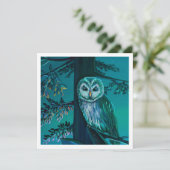 Tawny Owl - Mini Print (Stehend Vorderseite)