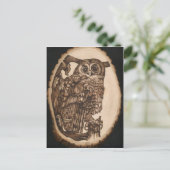 Tawny Owl Postkarte (Stehend Vorderseite)