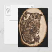 Tawny Owl Postkarte (Vorne/Hinten)
