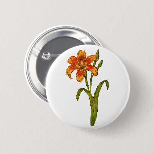 Tawny Taglilie Button (Vorne & Hinten)