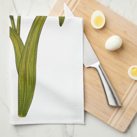 Tawny Taglilie Geschirrtuch (Viertel Falte)