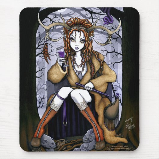 Tawny Therianthrope Natur-Geist-Fee Mousepad (Vorne)