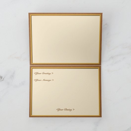 Tawny Tulips Karte (Innenseite)