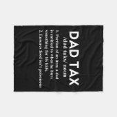 Tax Funny Tax Definition Vater Daddy Vater 1 Fleecedecke (Vorderseite (Horizontal))