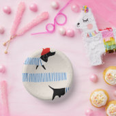 Taxa in Paris Minimalismus Pappteller (Party)