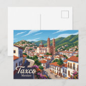 Taxco de Alarcón Mexiko Postkarte (Vorne/Hinten)
