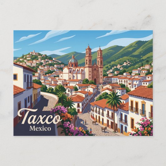 Taxco de Alarcón Mexiko Postkarte (Vorderseite)