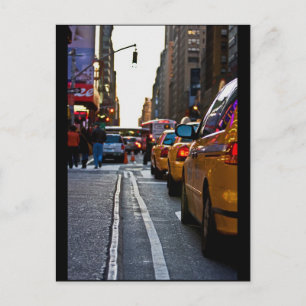 Taxi-Anschluss in NYC Postkarte