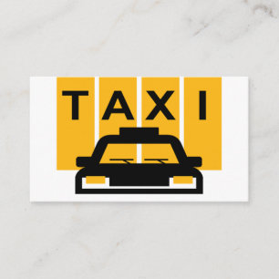 Taxi Auto Gelbe Streifen Visitenkarte