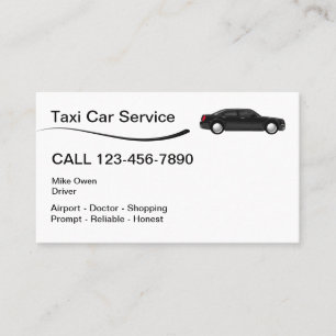 Taxi-Auto-Service Visitenkarte