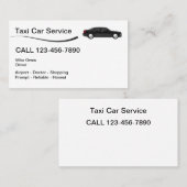 Taxi-Auto-Service Visitenkarte (Vorne/Hinten)